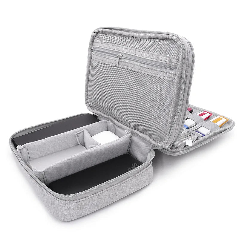 Hard Disk Accessories Carry Bag Gadget Bag Travel Cable Case Electronics Organiser for Chargers Cables Powerbank Hard Drive
