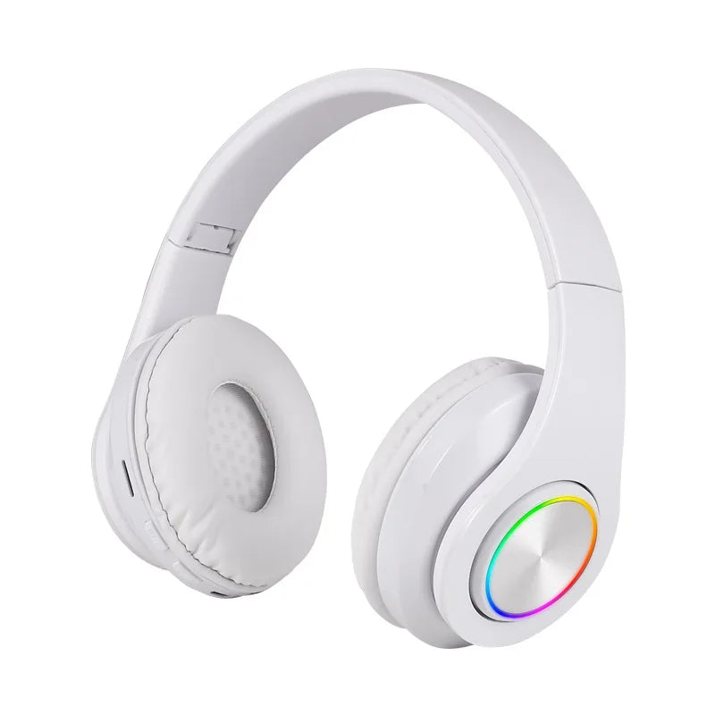 Wireless Bluetooth 5.0 Headphone With Microphone On-Ear Headset Stereo Sound Earphones Sports Gaming Foldable Headphones Game