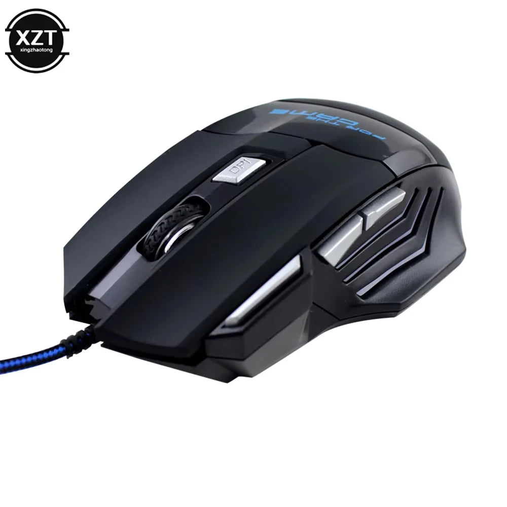 USB Wired Gaming Mouse 7 Button Backlit Ergonomic Mice 5500 DPI Backlight Adjustable Optical Mice for PC Gamer Computer Desktop